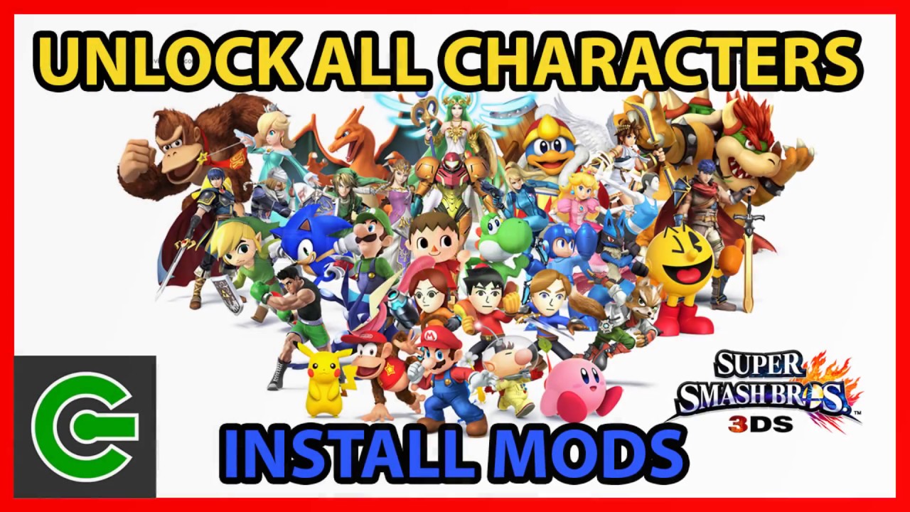 SUPER SMASH BROS 3DS : How to unlock all characters, stages, and install mo...